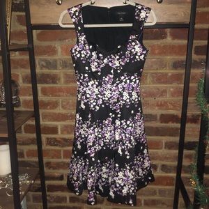 WHBM Jacquard Floral Full Skirt Dress - Sz 00